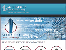 Tablet Screenshot of mshapirorealestate.com